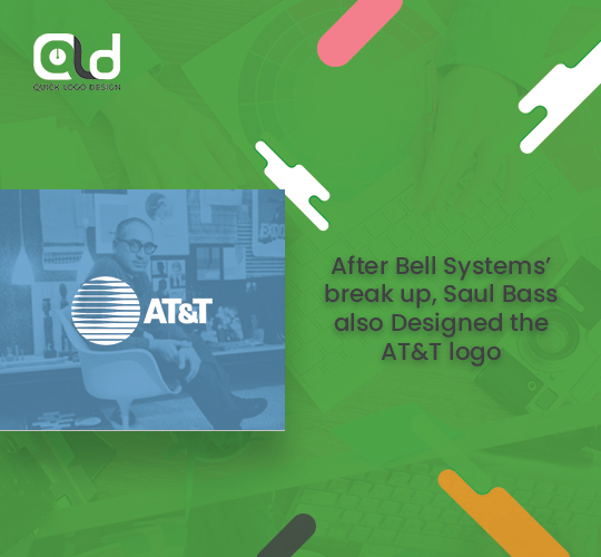 AT&T logo by Saul Bass